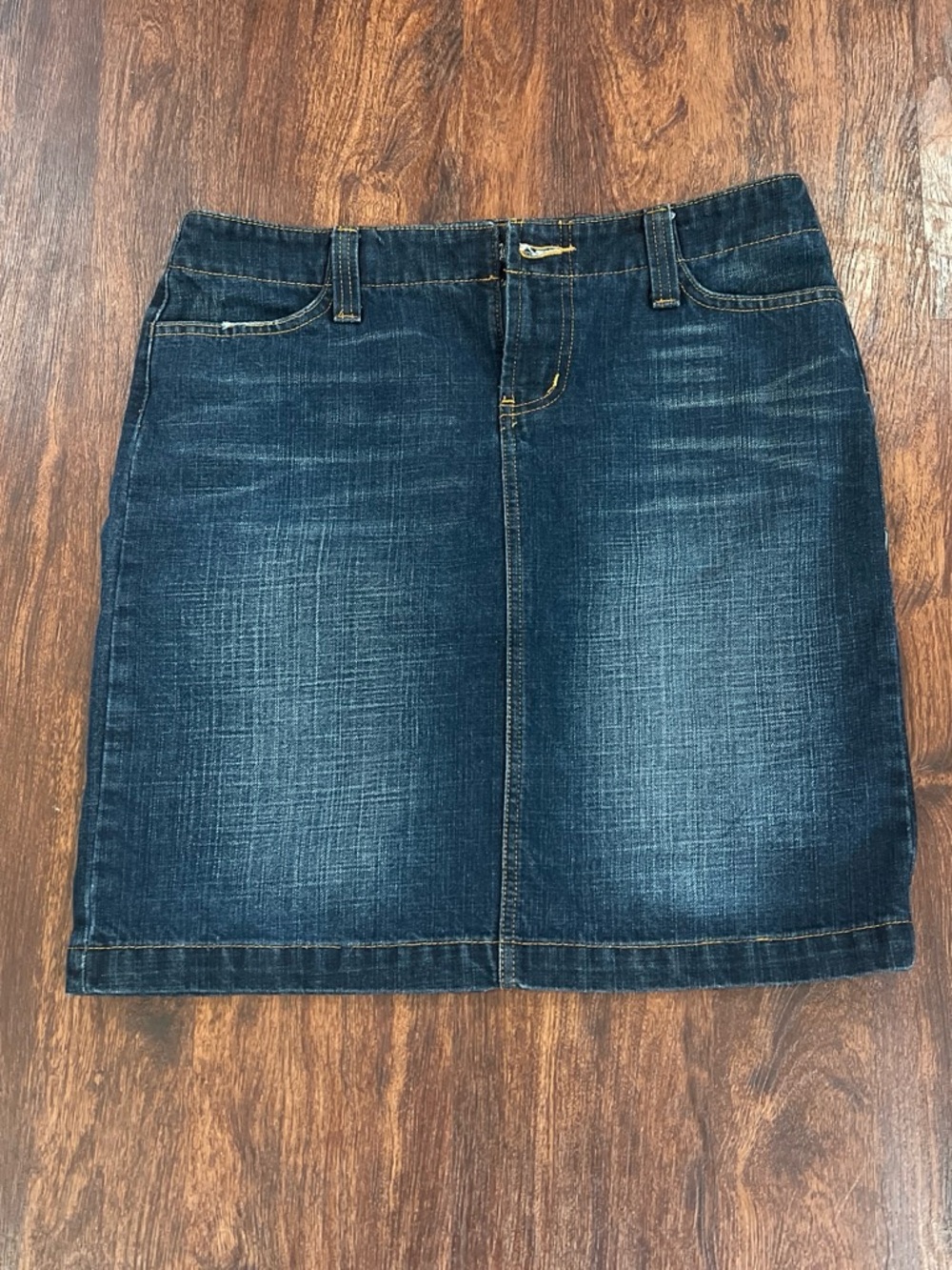 Everyday Dark Blue Denim Mini Skirt